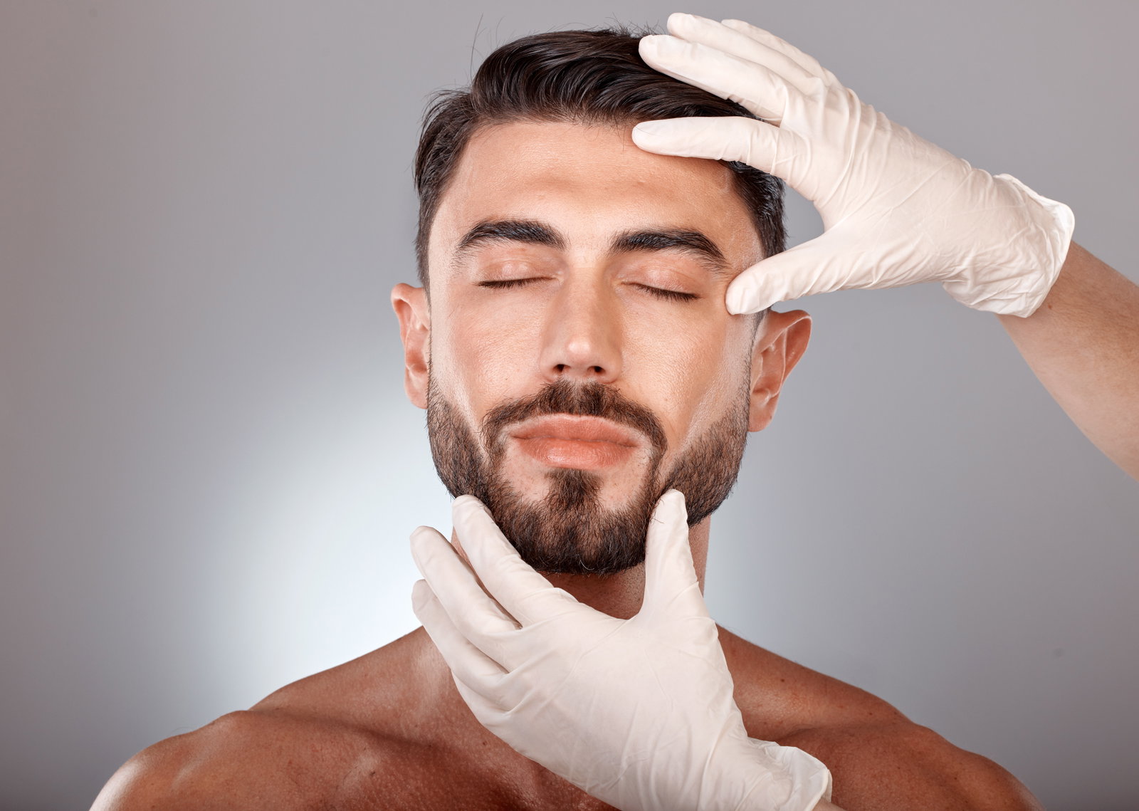 Scalp assessment during hair loss consultation